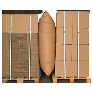 Paper dunnage bags separating Pallet
