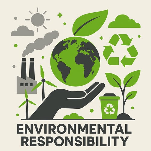 An image representing envronmental responsibility using the following colours where possible 97D700 A7A8AA 5F5F5F 000000-3