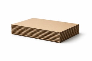 Cardboard Sheets on White Background