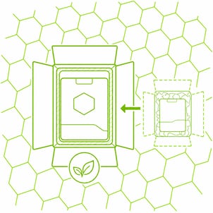 Green Hexagon Packaging Optimization