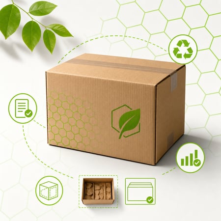 Green Hexagons in Corrugated Packaging Compliance Guide