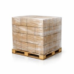 Pallet of Stock Wrapped in Stretch Film