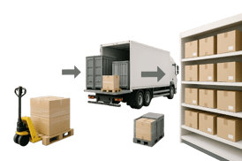 A_professional_modern_supply_chain_concept_illustration_showing_a_streamlined_process_with_minimal_handling__products_in_sturdy_advanced_packaging_being_moved_efficiently_from_warehouse_to_transport_t