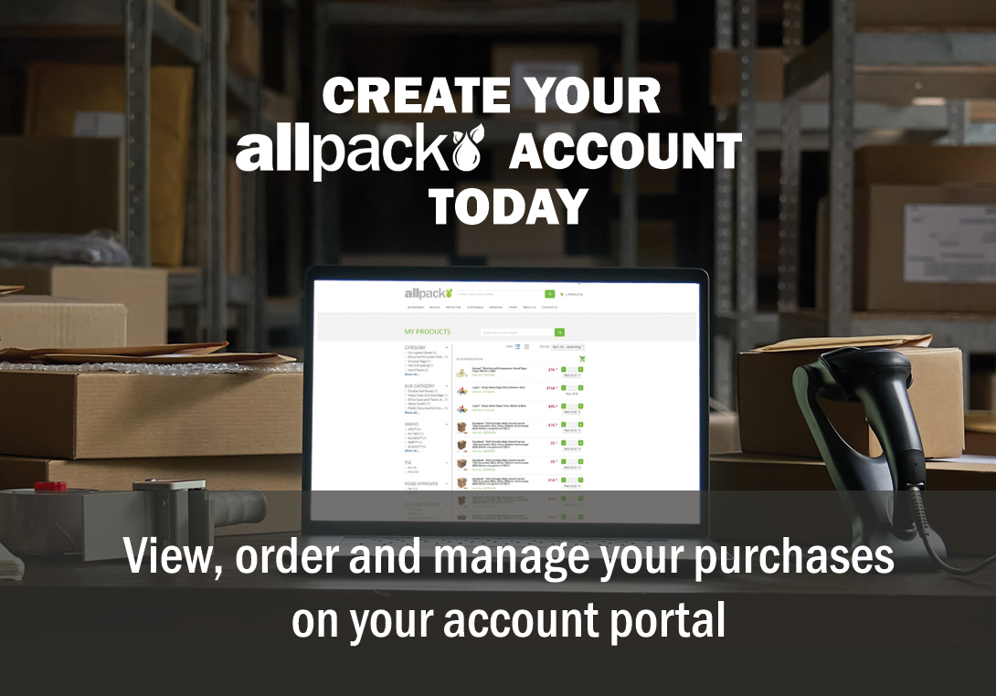 Create your Allpack account