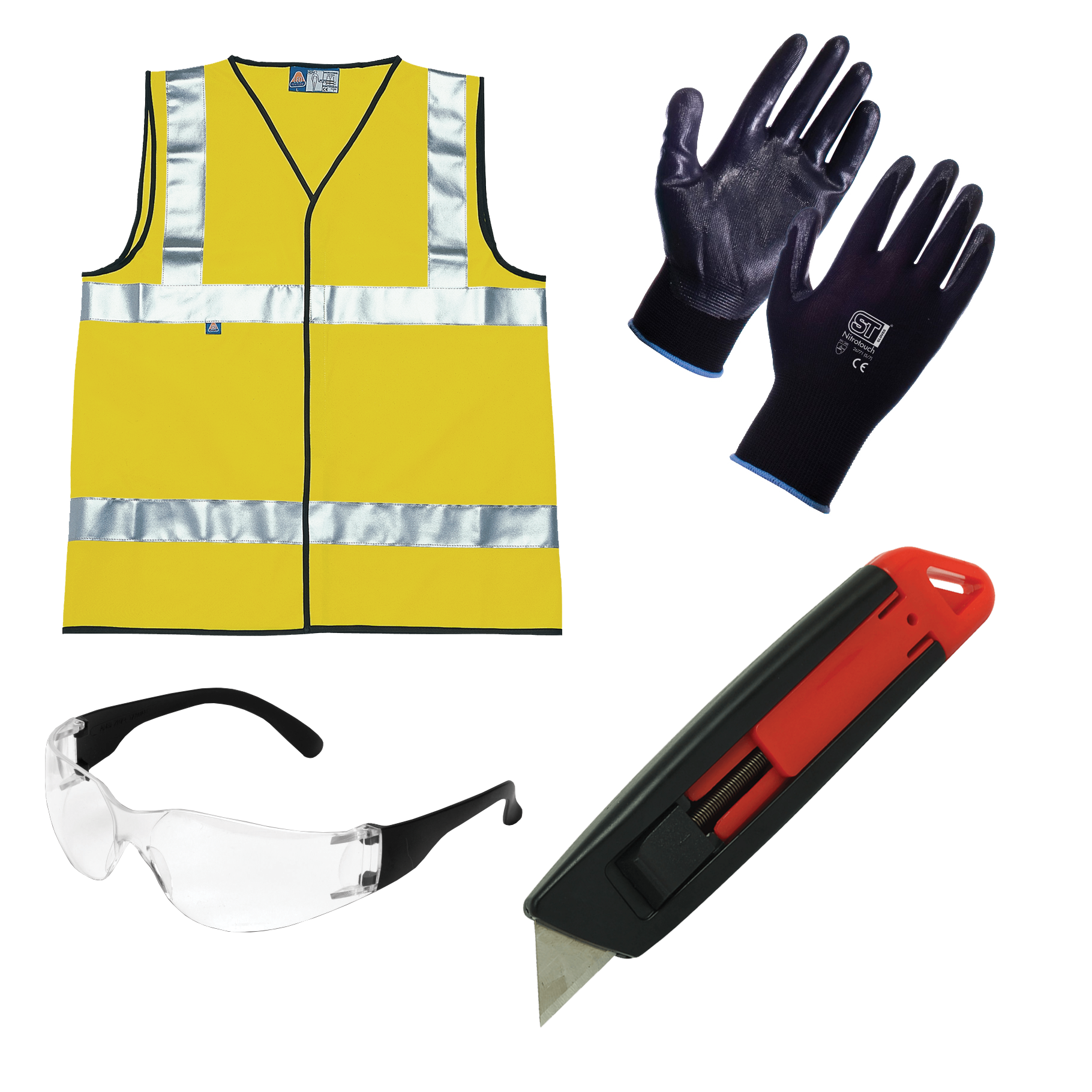 Safety Gloves and Knives Foreground Image V2